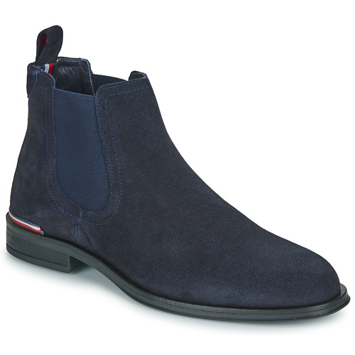 kengät Miehet Bootsit Tommy Hilfiger CORE RWB HILFIGER SUEDE CHELSEA Laivastonsininen