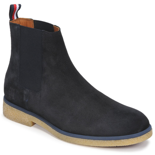 kengät Miehet Bootsit Tommy Hilfiger HILFIGER CREPE SUEDE CHELSEA Laivastonsininen