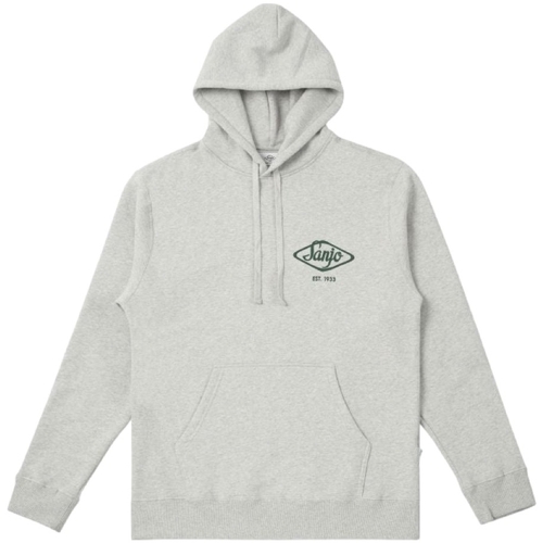 vaatteet Miehet Svetari Sanjo Hooded Flocked Logo - Grey Harmaa