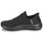 kengät Naiset Matalavartiset tennarit Skechers HANDS FREE SLIP INS : GO WALK FLEX - GRAND ENTRY Musta