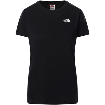 vaatteet Naiset Lyhythihainen t-paita The North Face W Simple Dome Tee Musta