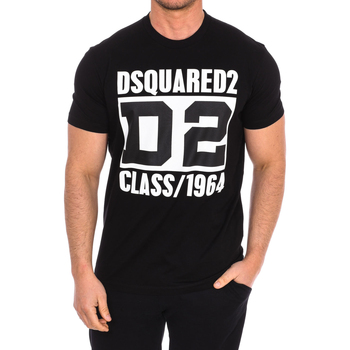 vaatteet Miehet Lyhythihainen t-paita Dsquared S74GD11-69S23009-900 Musta