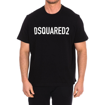 vaatteet Miehet Lyhythihainen t-paita Dsquared S74GD1184-S23009-900 Musta