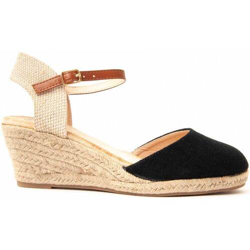 kengät Naiset Espadrillot Leindia 89731 Musta