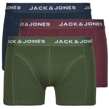 Alusvaatteet Miehet Bokserit Jack & Jones JACTEO X3 Laivastonsininen / Viininpunainen / Khaki