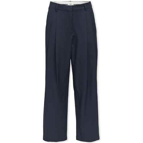 vaatteet Naiset Housut Object Dina Trousers OZ HW - Sky Captain Sininen