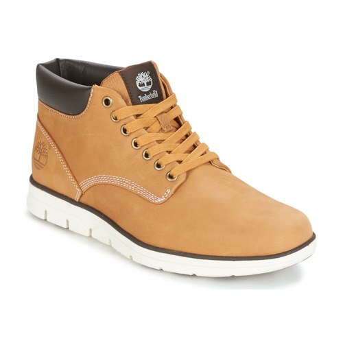 kengät Miehet Korkeavartiset tennarit Timberland BRADSTREET CHUKKA LEATHER Ruskea