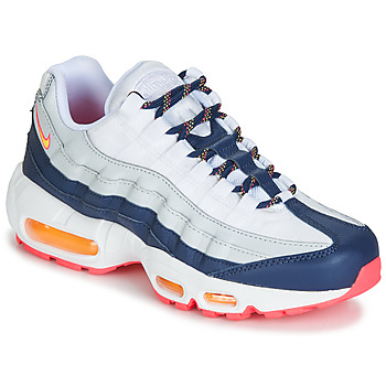 kengät Naiset Matalavartiset tennarit Nike AIR MAX 95 W Valkoinen / Sininen / Oranssi