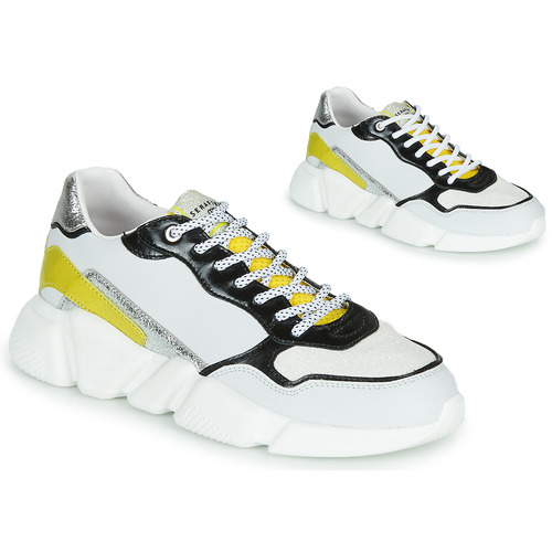 Παπούτσια Γυναίκα Χαμηλά Sneakers Serafini OREGON Άσπρο / Black / Yellow