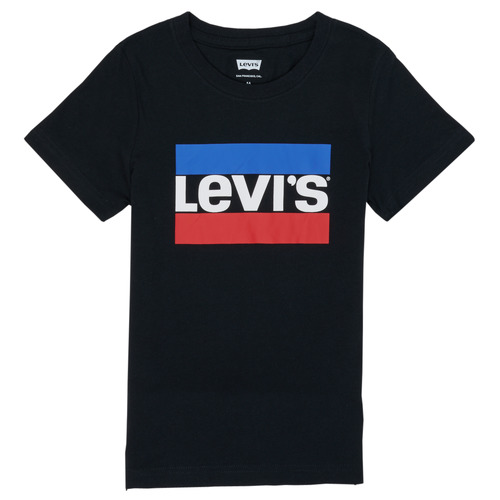 Υφασμάτινα Παιδί T-shirt με κοντά μανίκια Levi's SPORTSWEAR LOGO TEE Black