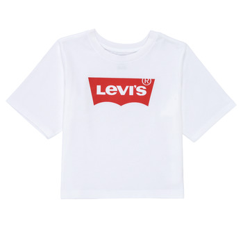 Υφασμάτινα Κορίτσι T-shirt με κοντά μανίκια Levi's LIGHT BRIGHT HIGH RISE TOP Άσπρο