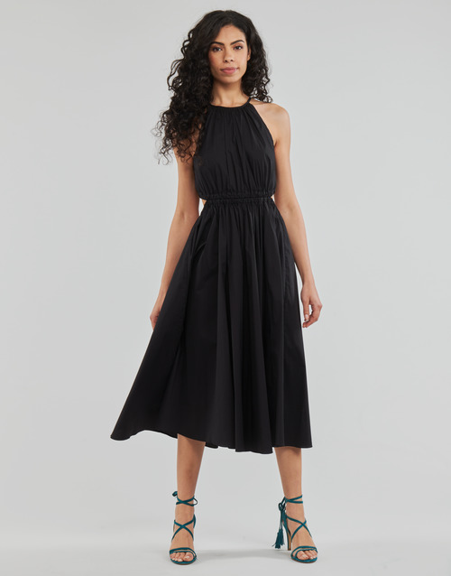 HALTER CTN MIDI DRESS