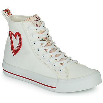 Παπούτσια Γυναίκα Ψηλά Sneakers Desigual BETA HEART Άσπρο / Red