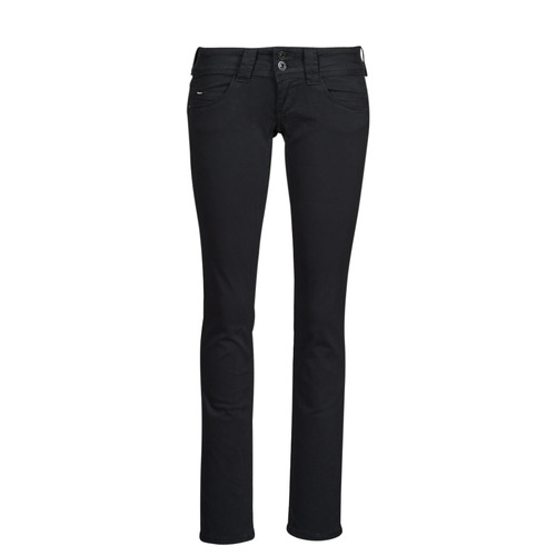 Υφασμάτινα Γυναίκα Τζιν σε ίσια γραμμή Pepe jeans VENUS Black