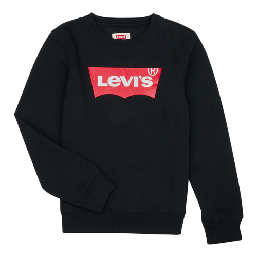 Υφασμάτινα Αγόρι Φούτερ Levi's BATWING CREWNECK Black