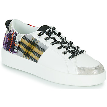 Παπούτσια Γυναίκα Χαμηλά Sneakers Desigual FANCY TARTAN Άσπρο / Checker