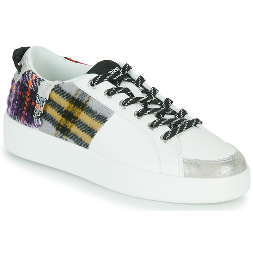 Παπούτσια Γυναίκα Χαμηλά Sneakers Desigual FANCY TARTAN Άσπρο / Checker