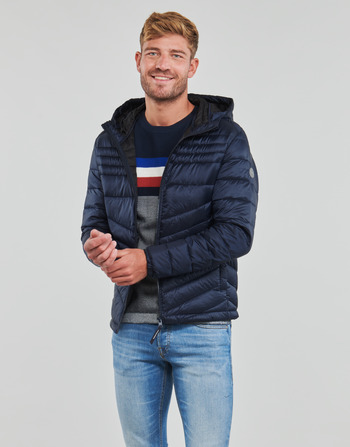 Υφασμάτινα Άνδρας Μπουφάν Jack & Jones JJEHERO PUFFER HOOD Marine