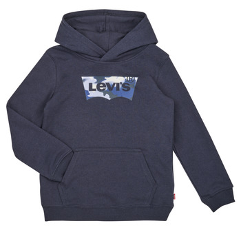 Υφασμάτινα Αγόρι Φούτερ Levi's LVB BATWING FILL HOODIE Marine / Grey