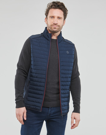 Υφασμάτινα Άνδρας Μπουφάν Jack & Jones JJEMULTI BODYWARMER COLLAR Marine