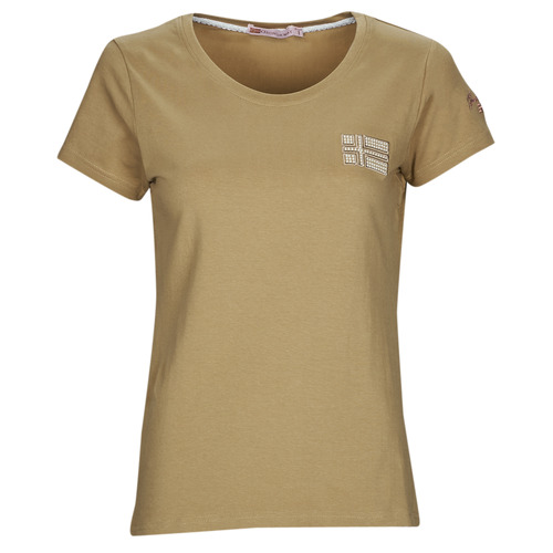 Υφασμάτινα Γυναίκα T-shirt με κοντά μανίκια Geographical Norway JANUA Beige