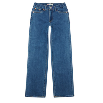 Υφασμάτινα Κορίτσι φαρδιά / καμπάνα Levi's LVG WIDE LEG JEANS Μπλέ