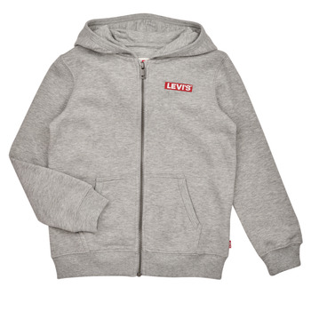 Υφασμάτινα Αγόρι Φούτερ Levi's LVN BOXTAB FULL ZIP HOODIE Grey