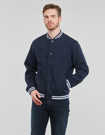 Υφασμάτινα Άνδρας Μπουφάν Jack & Jones JJZAC WOOL BOMBER Marine