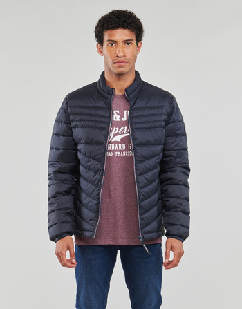 Υφασμάτινα Άνδρας Μπουφάν Jack & Jones JJEFLY PUFFER COLLAR Marine