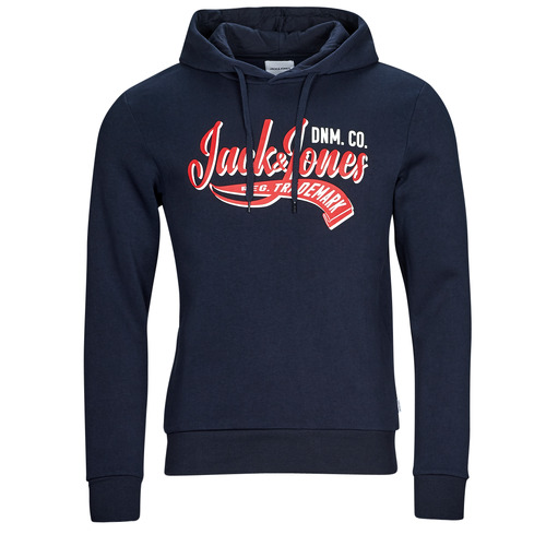 Υφασμάτινα Άνδρας Φούτερ Jack & Jones JJELOGO SWEAT HOOD 2 COL 23/24 Marine