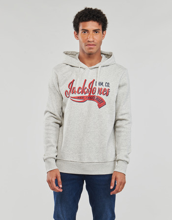 Υφασμάτινα Άνδρας Φούτερ Jack & Jones JJELOGO SWEAT HOOD 2 COL 23/24 Grey