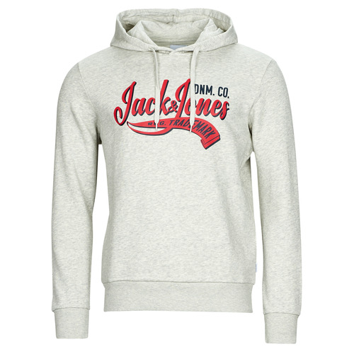 Υφασμάτινα Άνδρας Φούτερ Jack & Jones JJELOGO SWEAT HOOD 2 COL 23/24 Grey