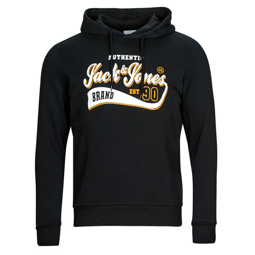 Υφασμάτινα Άνδρας Φούτερ Jack & Jones JJELOGO SWEAT HOOD 2 COL 23/24 Black