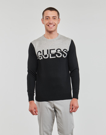 Υφασμάτινα Άνδρας Πουλόβερ Guess ALEX LS CN LOGO SWEATER Black