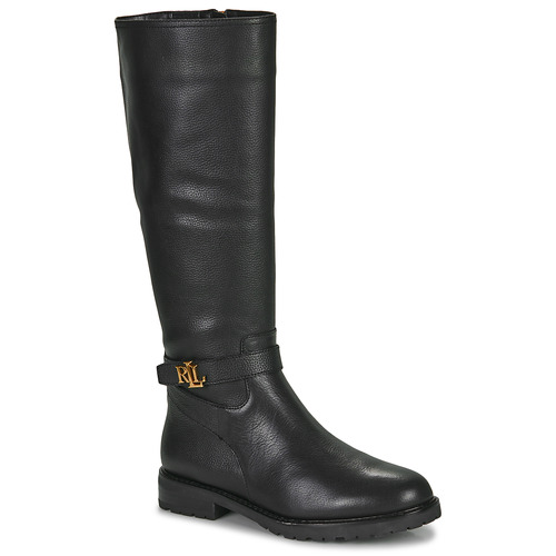 Παπούτσια Γυναίκα Μπότες για την πόλη Lauren Ralph Lauren HALLEE-BOOTS-TALL BOOT Black