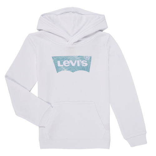 Υφασμάτινα Αγόρι Φούτερ Levi's PALM BATWING FILL HOODIE Άσπρο / Μπλέ