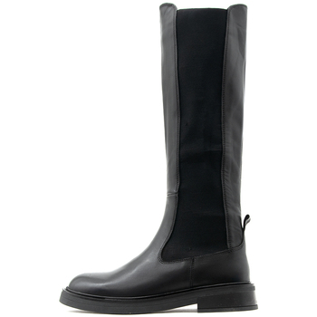 Παπούτσια Γυναίκα Μπότες Inuovo LEATHER HIGH BOOTS WOMEN ΜΑΥΡΟ