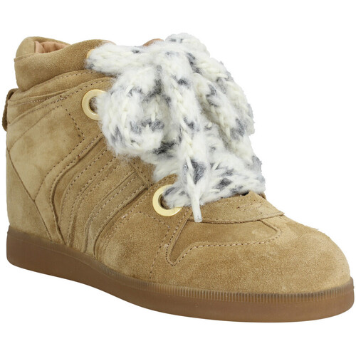 Παπούτσια Γυναίκα Sneakers Serafini Manhattan Suede Femme Granola Beige