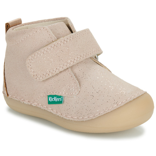 Παπούτσια Κορίτσι Μπότες Kickers SABIO Beige / Pailleté