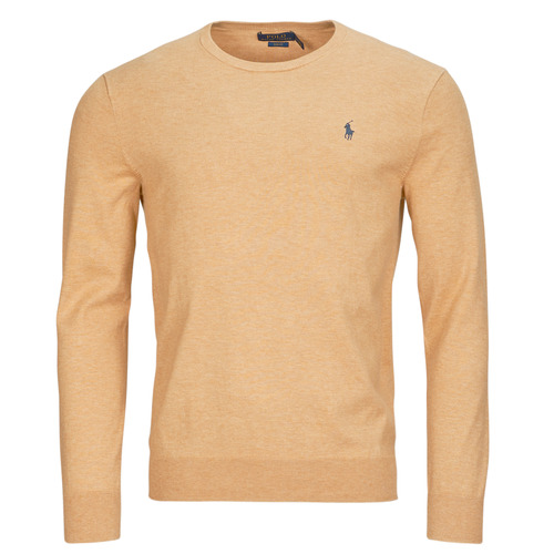 Υφασμάτινα Άνδρας Πουλόβερ Polo Ralph Lauren PULLS COL ROND EN PIMA COTON Beige