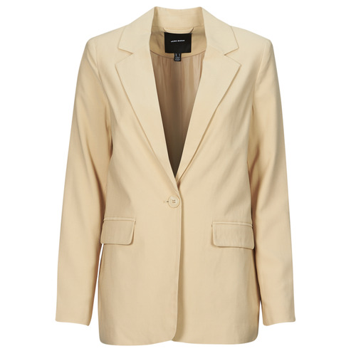 Υφασμάτινα Γυναίκα Σακάκι / Blazers Vero Moda VMCARMEN Beige