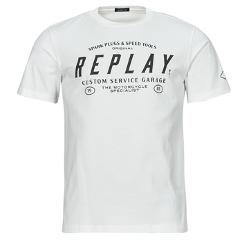 Υφασμάτινα Άνδρας T-shirt με κοντά μανίκια Replay M6840-000-2660 Άσπρο