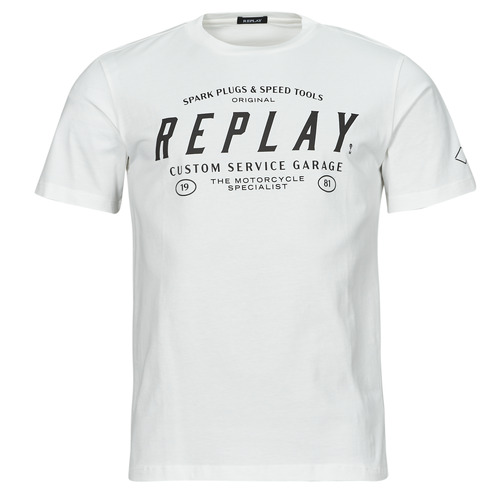 Υφασμάτινα Άνδρας T-shirt με κοντά μανίκια Replay M6840-000-2660 Άσπρο