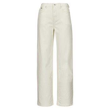 Υφασμάτινα Γυναίκα φαρδιά / καμπάνα Pepe jeans WIDE LEG JEANS UHW Ecru