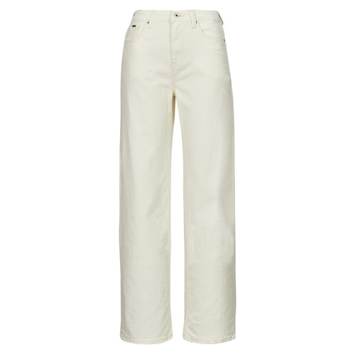 Υφασμάτινα Γυναίκα φαρδιά / καμπάνα Pepe jeans WIDE LEG JEANS UHW Ecru