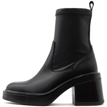 Παπούτσια Γυναίκα Χαμηλές Μπότες Inuovo LEATHER HIGH HEEL BOOTS WOMEN ΜΑΥΡΟ