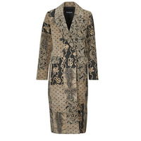 Υφασμάτινα Γυναίκα Παλτό Desigual COAT NIZA Beige / Black