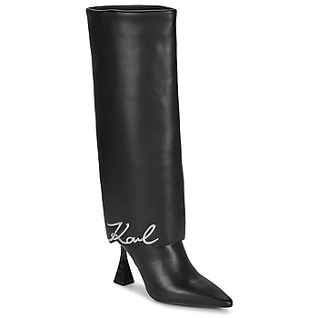 Παπούτσια Γυναίκα Μπότες για την πόλη Karl Lagerfeld DEBUT II Fold Down Hi Leg Boot Black