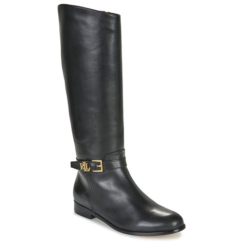 Παπούτσια Γυναίκα Μπότες για την πόλη Lauren Ralph Lauren BROOKE TALL-BOOTS-TALL BOOT Black