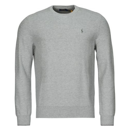 Υφασμάτινα Άνδρας Πουλόβερ Polo Ralph Lauren PULL COL ROND EN COTON TEXTURE Grey / Andover / Heather